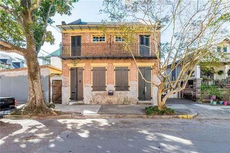 c.1841 Brick House For Sale in New Orleans, LA $729,000 - OLD HOUSE CALLING Architecture Volume, Brick House Exterior, New Orleans Architecture, Creole Cottage, Old Houses For Sale, Brick Exterior House, Old Bricks, Multi Family Homes, Brick House