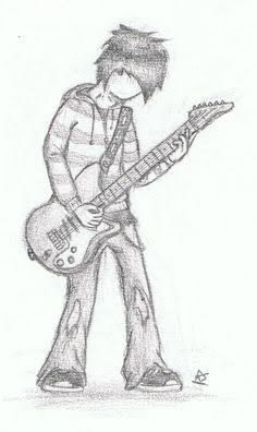 Playing Guitar Drawing, Guitar Sketch, Guitar Illustration, Guitar Drawing, Boy Sketch, 4k Wallpaper Iphone, Pencil Sketch Drawing, Person Drawing, Boy Drawing