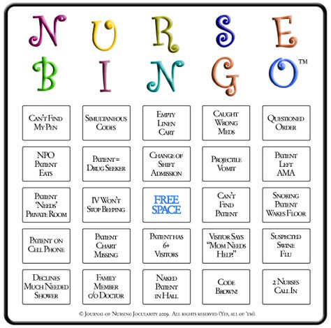 hilarious version of bingo to play with your nursing class before graduating, recalling all of these things that you could have possibly encountered during nursing school! Nurse Bingo, Cna Week, Nursing Fun, Nurse Rock, Nurse Love, Nursing Memes, Medical Humor, Nurses Week, Registered Nurse