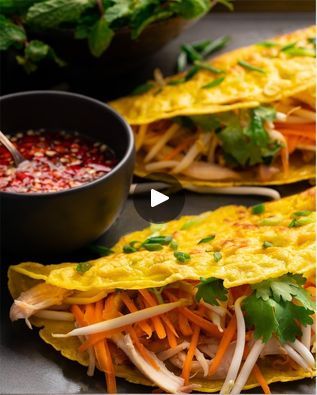 Vietnamese Pancakes, Banh Xeo, Asian Food, Asian Recipes, Food Lover, Pancakes, At Home