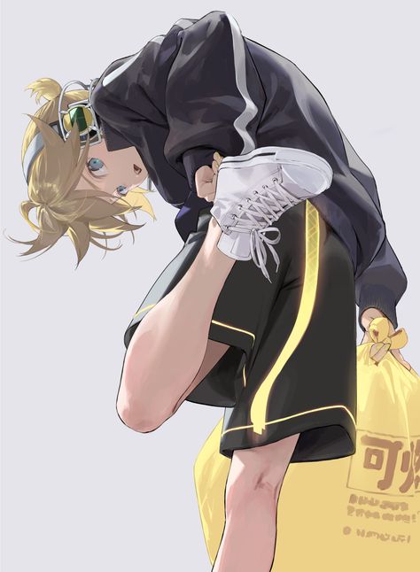 Kagamine Rin And Len, Vocaloid Cosplay, Person Drawing, Pretty Drawings, Dynamic Poses, Art Style Inspiration, Body Reference, Art Poses