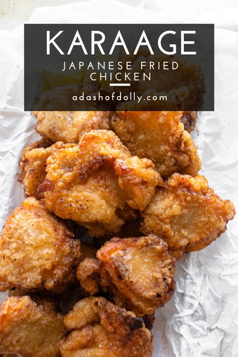 Japanese Fried Chicken, Low Carbs, Fried Chicken Recipes, Paleo Chicken, Japanese Cooking, Keto Meals, Gluten Free Chicken, Asian Cooking, Fried Food