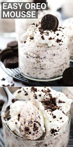 This 3 ingredient oreo mousse is creamy, light and so chocolatey! You’ll never use another mousse recipe after you try this one! Our recipe doesn’t use raw eggs or gelatin, this is an easy eggless mousse everyone loves! #chocolatemousse #mousse #oreomousse #oreodessert Vanilla Mousse Recipe Easy, Oreo Moose Dessert, Easy Mouse Recipes, Fruit Mousse Recipes, Mouse Recipes Desserts, Mousse Flavors, Oreo Mousse Recipes, French Style Cheesecake Mousse, Vanilla Mousse Recipe