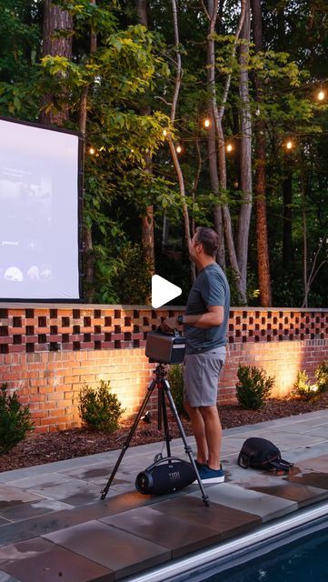 JULIA MARCUM · CLJ 🏡 on Instagram: "We threw the ultimate dive-in movie party, and I’m still not over this magical night🍿✨ For all the details on how we made it happen, search “outdoor movie night” on chrislovesjulia.com (or check out the “movie party” highlight in our profile)🖤

https://liketk.it/4HsZc" Dive In Movie, Outdoor Movie, Movie Party, Backyard Inspiration, Make It Happen, Manor House, Movie Night, Diving, Beach House