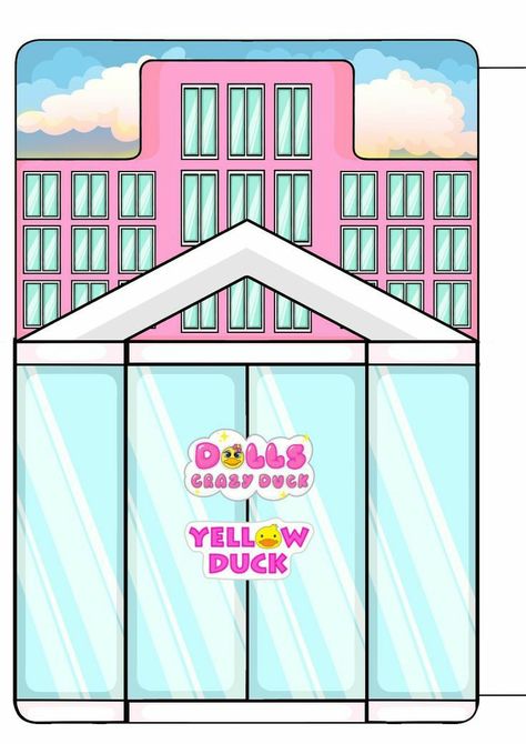 Paper Doll Shopping Mall, Duck Houses, Free Printable Paper Dolls, Paper Doll Printable Templates, Makeup Stickers, Boba Milk, Snow House, Diy Quiet Books, Paper Dolls Clothing