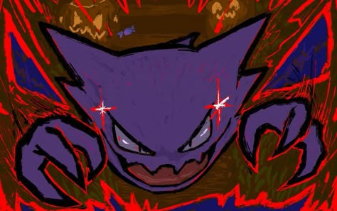 Gengar Aesthetic, Haunter Pokemon, Pokemon Halloween Costume, Pokemon W, Pokemon Painting, Gengar Pokemon, Y2k Photos, Pokemon Dragon, Ghost Type