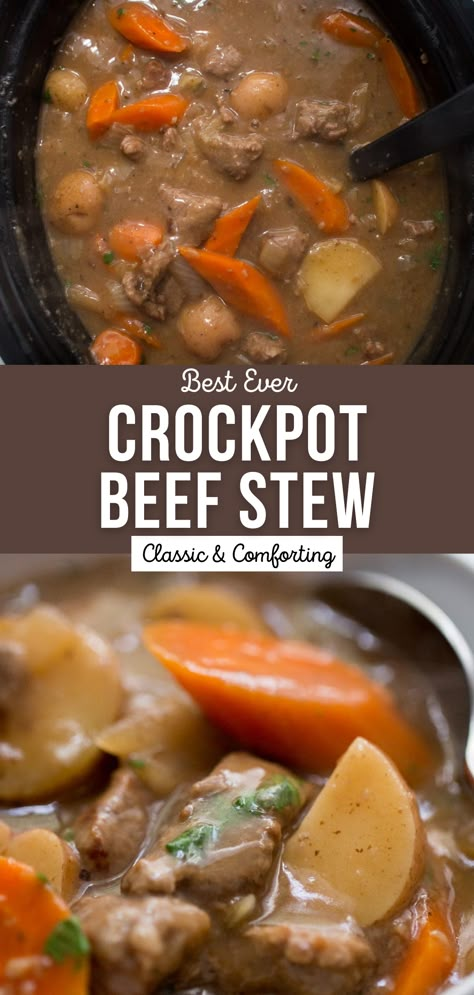 Crock Pot Beef Stew, Crockpot Beef Stew, Crock Pot Beef, Classic Beef Stew, Crockpot Recipes Beef Stew, Easy Crockpot Dinners, Beef Stew Crockpot, Pot Beef Stew, Slow Cooker Beef Stew