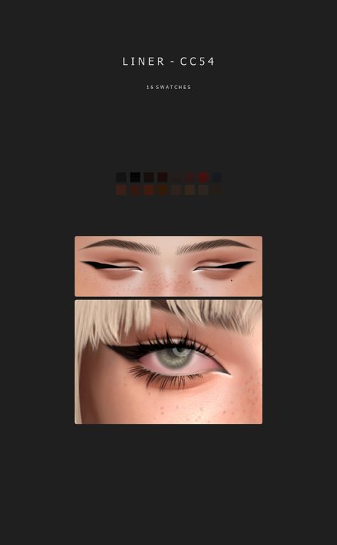 GOPPOLS Me - GPME-GOLD Liner cc54 Download at GOPPOLSME patreon... Goppolsme Sims 4, Sims 4 Liner, Best Sims 4 Cc Patreon Creators, Sims 4 Cc Eyeliner, Sims Finds, Gold Liner, Sims 4 Ideas, Best Sims, Sims 4 Cc Mods