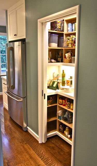 Kitchen / Powder Room Remodel 2014 - Traditional - Kitchen - San Francisco | Houzz Pantry Closet Design, Powder Room Remodel, Desain Pantry, Pantry Remodel, Pantry Wall, Pantry Makeover, Small Pantry, Kitchen Pantry Design, Room Remodel