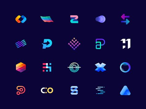 Fintech logo collection 2014-2019 by Aiste for smart by design™ on Dribbble Crypto Coin Logo, Data Company Logo, Tech Logo Design Inspiration, Tech Logo Ideas, Limitless Logo, Fintech Logo, Portal Logo, Logo Design Presentation, Technology Logo Design