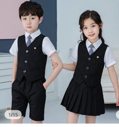 Korea School, School Uniform Kids, School Uniform Fashion, Uniform Fashion, School Uniforms, School Outfit, Teen Fashion Outfits, Baby Fever, Teen Fashion