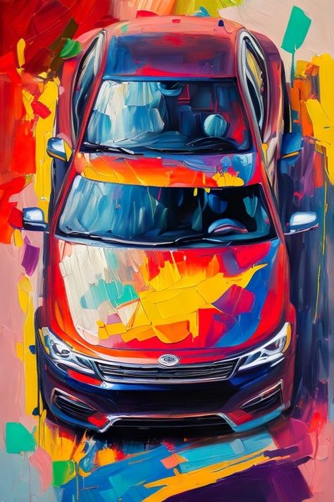 #simonlucky #car #spectrum #painting #transportation #digitalart #digitalpainting #art #artwork #artwanted Paintings Of Cars, Car Acrylic Painting, Car Window Painting Canvas, Paintings Of Cars On Canvas, Car Painting Acrylic Abstract, Portfolio Images, Artist Portfolio, New Artists, Light And Shadow