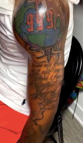 Best Polo G Tattoos - NSF - Music Magazine Polo G Tattoo, G Tattoos, Tattoo Ideas Males, Brian Dawkins, Polo G, Waves Haircut, Tattoos Inspo, G Tattoo, Fan Tattoo