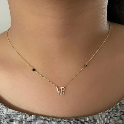 Mangalsutra Designs For Bride, Mangalsutra Designs Gold And Diamond, New Latest Mangalsutra Design, Mangalsutra With Initials, Wedding Mangalsutra Designs, Magal Sutra Design Gold Latest, Latest Mangalsutra Designs 2023, Magalsutram Chain Designs, Latest Mangal Sutra Designs Gold