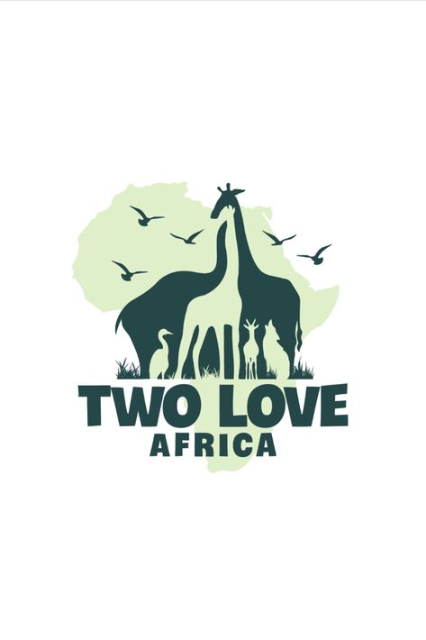 Zoo logo Zoo Typography, Africa Logo Design, African Destinations, Safari Logo, Africa Logo, Giraffe Logo, African Logo, Travel Logo Design, Zoo Logo