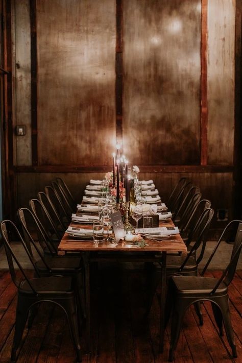 Wine Bar Wedding, Modern Speakeasy, Outdoor Ranch Wedding, Modern Fall Wedding, Speakeasy Style, Moody Fall Wedding, Speakeasy Wedding, Prohibition Party, Black Taper Candles