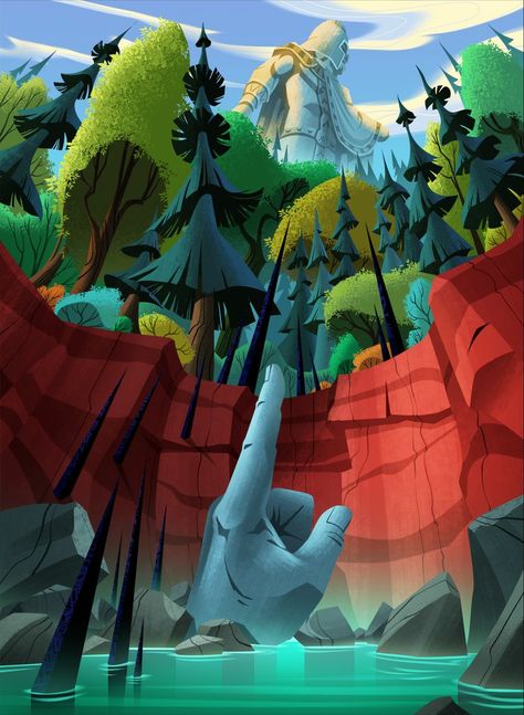 Laura Price on Twitter: "another background I painted for the #tangledtheseries finale!… " Laura Price, Sony Animation, Rapunzel's Tangled Adventure, Nature Reference, Tangled The Series, Tangled Adventure, Background Drawing, Animation Reference, Matte Painting