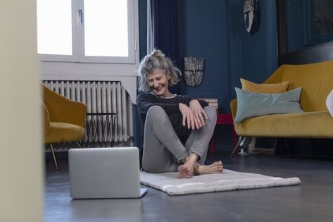 Getting up from the floor can be challenging as we age. Luckily, these physical-therapist-approved exercises build functional lower-body strength and mobility. Exercises To Get Up Off The Floor, Getting Up Off The Floor, Bone Strengthening, Healthier Habits, Hip Flexor Stretch, Hamstring Stretch, Basic Workout, Knee Up, Simple Exercises