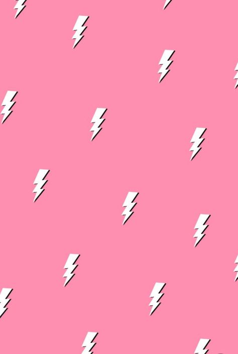 Hot Pink Lightning Bolt Wallpaper, Lighting Bolts Wallpaper, Backgrounds Preppy, Lightning Bolt Wallpaper, Aesthetic Lightning, Bolt Wallpaper, Pink Lightning Bolt, Aesthetic Peach, Pink Lightning