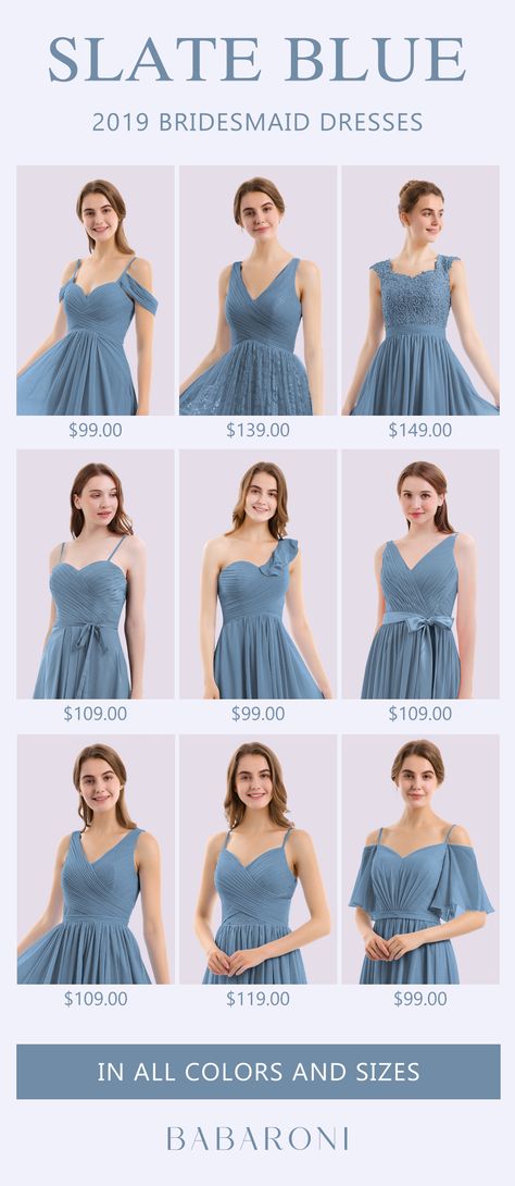 Slate Blue Bridesmaid Dresses, Blue Bridesmaid Gowns, Hazel Color, Sweetheart Neck Dresses, Bridesmaid Dress Collection, Bridesmaid Duties, Bridesmaids Dress Inspiration, Dark Green Dress, Cheap Bridesmaid