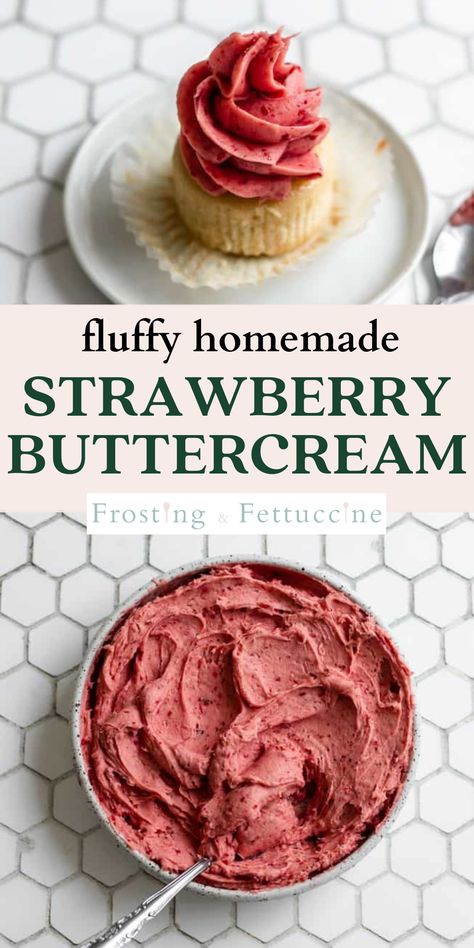 Freeze Dried Strawberry Cupcakes, Natural Strawberry Cake, Strawberry Frosting Recipe Easy, Organic Strawberry Cake, Strawberry Icing Recipe, Strawberry Frosting Recipe, Graduation Sheet Cakes, Strawberry Frosting Recipes, Caramel Buttercream Frosting