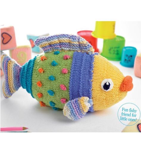 Multi-textured Fish Fish Knitting Pattern, Knitted Fish, Crochet Fish Patterns, Textured Blankets, Crochet Fish, Animal Knitting Patterns, Baby Blanket Knitting Pattern, Free Knitting Patterns, Knitted Animals