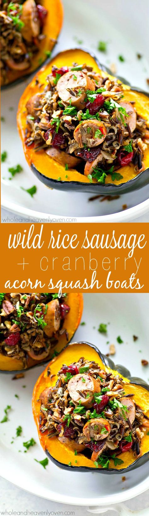 Squash Boats, Meatless Meals Healthy, Stuffed Squash, Stuffed Acorn Squash, Vegetarian Thanksgiving, Vegan Thanksgiving, Acorn Squash, Wild Rice, Squash Recipes