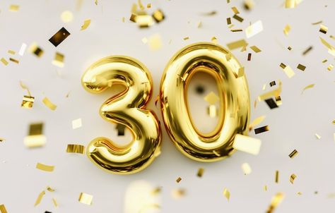 30th Birthday Quotes, 30th Birthday For Him, Balloons Number, 30 Balloons, Birthday Congratulations, Happy 30th Birthday, Birthday For Him, 20 Gifts, Happy Birth