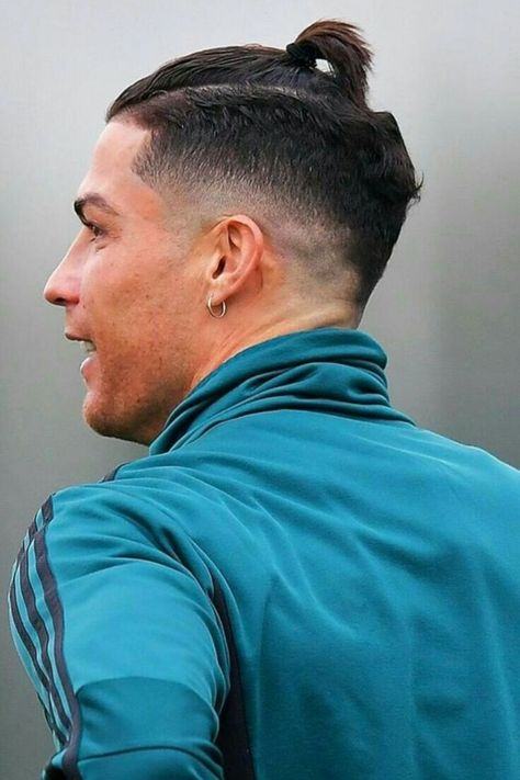 10 Coolest Cristiano Ronaldo Haircut Ideas For 2023 Ponytail With Undercut, Cr7 Haircut, Soccer Players Haircuts, Cristiano Ronaldo Haircut, Ronaldo Hair, Slick Back Ponytail, Cristiano Ronaldo Hairstyle, Ronaldo Haircut, Back Ponytail