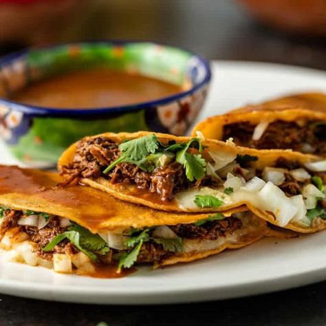 Birria Tacos Birria Tacos Recipe, Battered Fish Tacos, Searing Meat, Birria Tacos, Beef Shank, Adobo Sauce, Porto Rico, Homemade Chili, Tacos Beef