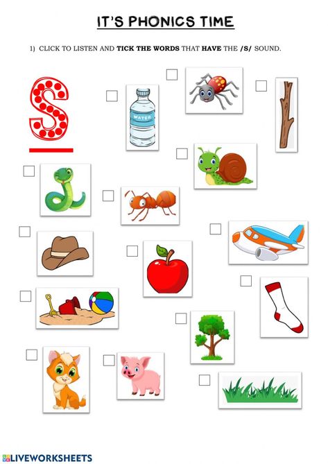 Phonics interactive and downloadable worksheet. You can do the exercises online or download the worksheet as pdf. Phonics Worksheets For Nursery, Phonics Group 1 Worksheets, Jolly Phonics Activities Worksheets, Letter A Phonics Worksheet, Satpin Phonics Worksheets, Jolly Phonics Activities Worksheets Group 2, Jolly Phonics Worksheets, Ie Phonics Worksheets, Ng Phonics Worksheet