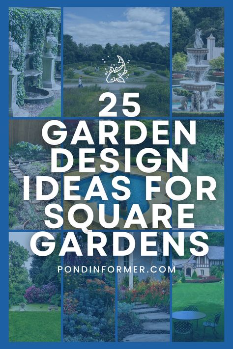 Transform your square outdoor space into a haven of beauty and tranquility with these 25 design ideas. Explore innovative layouts and stunning features to create a garden you'll love.

#GardenDesignIdeas #Gardening #GardenTips #GardenDesign #GardenIdeas #DIYGarden #PondInformer #SquareSpace #OutdoorGarden #SquareGarden Square Garden Bed Design, Landscaping Square Area, Square Garden Ideas Layout, Garden Design Square Layout, Square Garden Design Layout Landscaping, Small Garden Plans Layout Design, Square Garden Layout, Square Garden Ideas, Garden Plans Layout Design