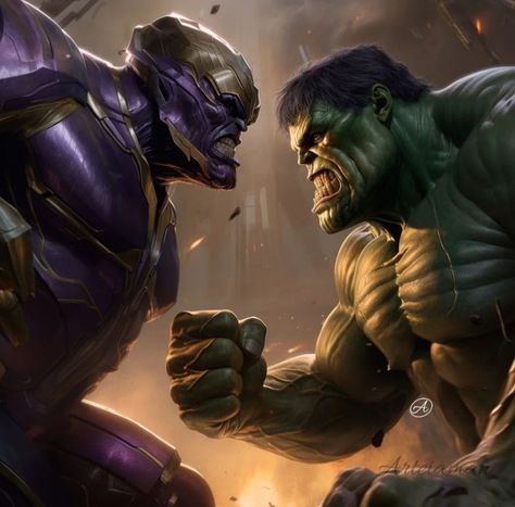 Thanos Vs Hulk, Incredible Hulk, Hulk, Comic Book, Marvel Comics, Batman, Photoshop, Marvel, The Incredibles