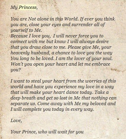 Love Letters of God to His Princess | The Lily-White Princess Love Letters From God, Posts About Love, Letters From God, His Princess, Gods Princess, Princess Quotes, Lily White, White Princess, Warrior Princess