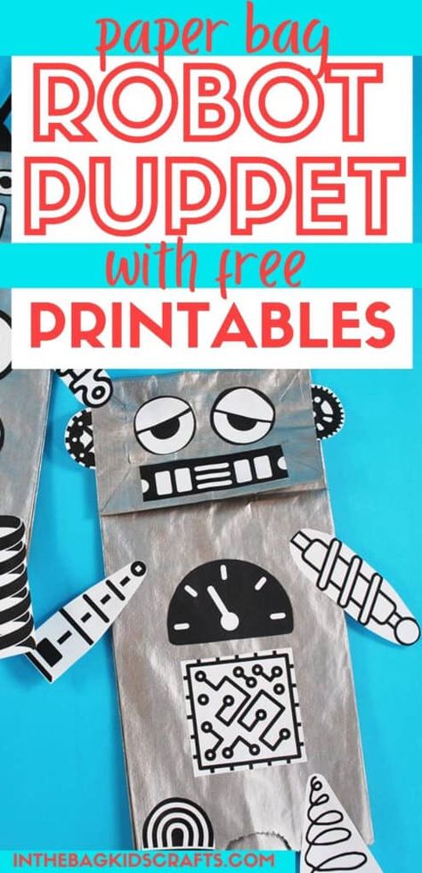 This is simply one of the easiest crafts that you will ever make. But this printable robot craft is also one of the most fun. My favorite part is that no two will be alike. And it leaves lots of room for imagination. Plus the printables to put it together are totally FREE. Easy Robotics Projects For Kids, Robot Crafts, Robot Printable, Robots Preschool, Museum Activities, Robot Activity, Paper Robot, Destination Imagination, Space Crafts For Kids