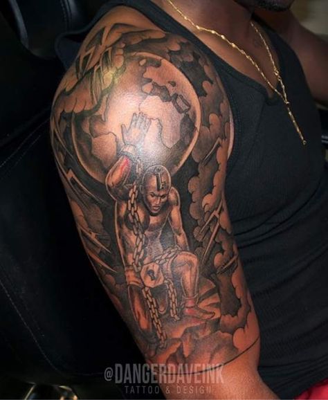 Half Upper Sleeve Tattoo Men, Black Shoulder Tattoo Men, African Tattoo Ideas For Men Forearm, Zaya Tattoo, Upper Arm Tattoo Men Black, Men Tattoo Shoulder Ideas, Hood Shoulder Tattoo Men, Shoulder Piece Tattoos Men, Upper Half Sleeve Tattoos For Men