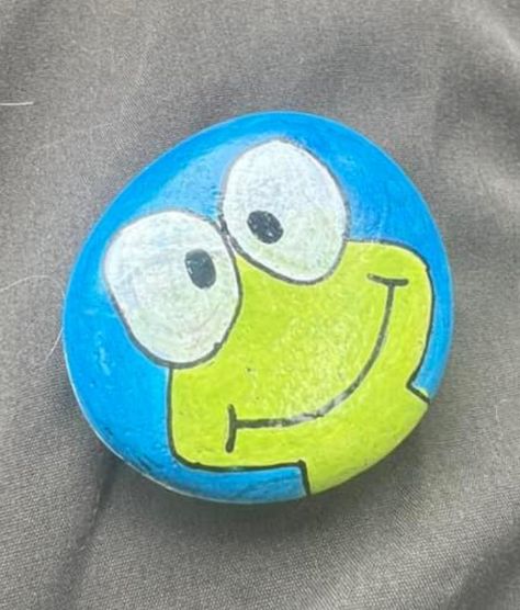 Monkey Rock Painting, Rock Painting Animals Easy, Summer Rocks, Frog Rock, Happy Stone, Ladybug Rocks, Diy Rock Art, Painted Rock Animals, Happy Stones