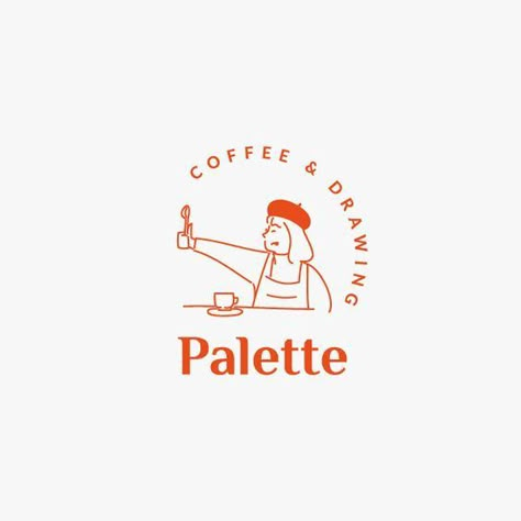 Logo Food Design, Logo Drawing Ideas, Food Logo Branding, Logo Design Cafe, Food Logos Design, Logo Design Food, Cafe Logos, Logo Cafe, Food Logos