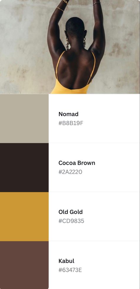 Black Skin Tone Palette, Melanin Color Palette, Mystic Aesthetic, Web Design Color, Feminine Color Palette, Website Color Palette, Collection Ideas, Colors For Dark Skin, Color Palette Yellow