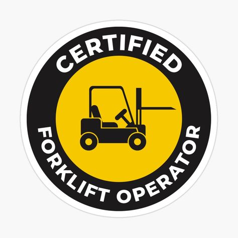 Get my art printed on awesome products. Support me at Redbubble #RBandME: https://www.redbubble.com/i/sticker/trained-certified-forklift-operator-safety-matters-by-Mqyou/119401437.JCQM3?asc=u Forklift Certified, Successful Tips, Forklift Training, Decorate Notebook, Brand Collection, Coloring Stickers, Heavy Equipment, Eye Catching Colors, Caterpillar