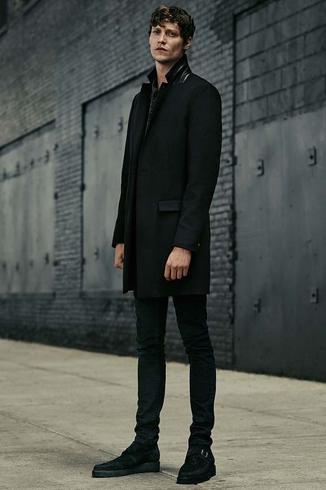 All Saints Men, Boyfriend Outfit, Mens Trendy Outfits, Sharp Dressed Man, Men Style Tips, Mens Fashion Trends, Men Winter, Black Outfit, Dress Codes