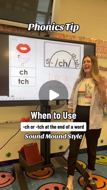 Paige | Third Grade Teacher on Instagram: "If you didn’t know- here’s a little tip on teaching -ch & -tch! ⭐️  One thing I love about the Sound Mounds is how they provide a visual for students. When thinking about the /ch/ within words, we would never use the -tch at the beginning of a word! These go perfectly with phoneme-grapheme mapping and make a world of a difference! Comment TIP if you want the 🔗!   #phonics #scienceofreading #fundations #phonicsvisuals #soundmounds #SOR #teachersfollowteachers #firstyearteacher #secondyearteacher #teachertips #teacherhack #teacherideas #tpt" Tch Words Phonics, Ch Words Activities, Ch Words, Spelling Rules, Phonics Sounds, Phonics Instruction, Guided Reading Groups, Sound Words, Orton Gillingham