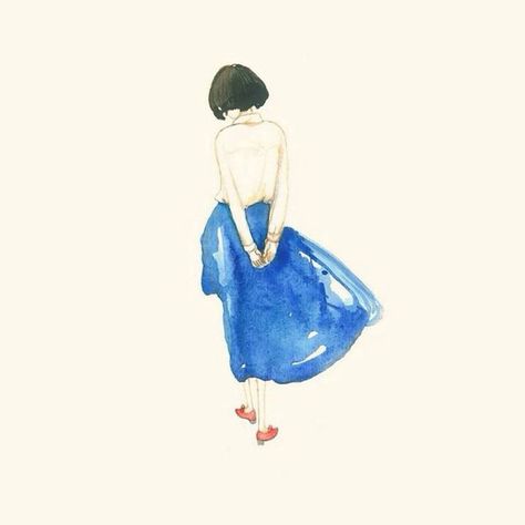 Blue Study, Poster Grafico, Art Et Illustration, Art And Illustration, Pics Art, Painting Illustration, 그림 그리기, Illustrations Posters, Painting Inspiration