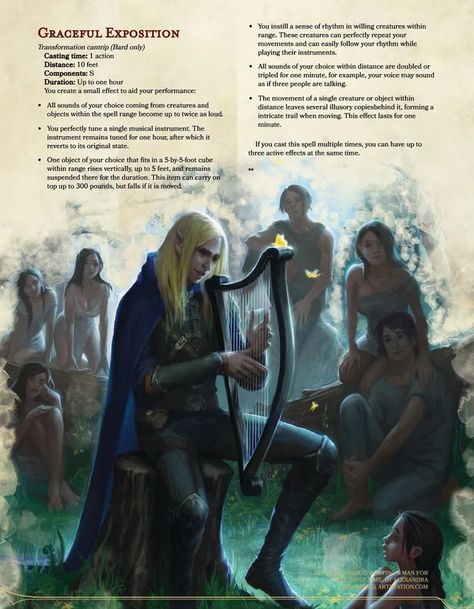 Bard Spells 5e, Bard Spells, Gravity Magic, Dnd Feats, Unearthed Arcana, Dnd Bard, Types Of Magic, Dnd Classes, Dungeons And Dragons Classes