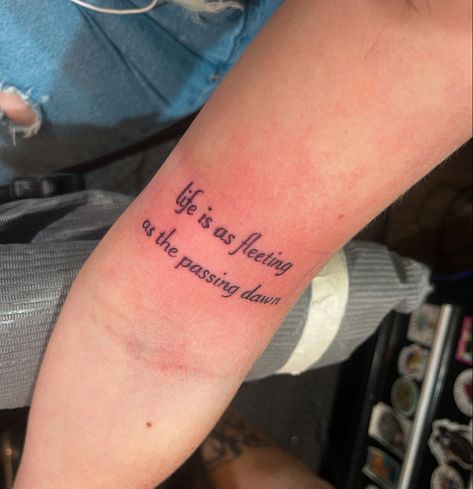 Condemned Zach Bryan Tattoo, Life Is As Fleeting As The Passing Dawn Tattoo, Zach Bryan Tattoo Matching, Dawns Zach Bryan Tattoo, Dawns Tattoo Zach Bryan, She’s Alright Zach Bryan Tattoo, Zach Bryan Tattoo Ideas For Men, Western Lyric Tattoos, Zach Bryan Matching Tattoos