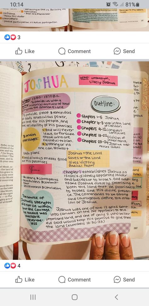 Book Of Joshua Bible Study, Joshua Bible Study, Joshua Bible Journaling, Prayer Binder Ideas, Annotation Ideas, Garden Journaling, Pretty Bible, Bible Garden, Joshua Bible