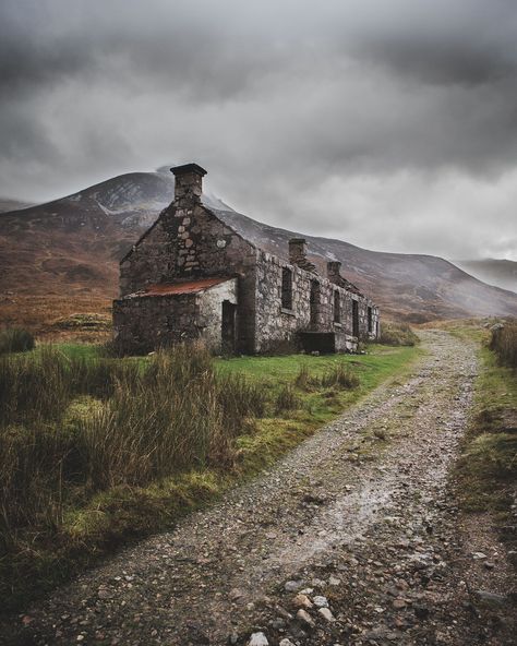 H I G H L A N D II on Behance West Highland Way, Scotland Forever, In The Middle Of Nowhere, Scotland Highlands, Middle Of Nowhere, England And Scotland, Dirt Road, Old Stone, Isle Of Skye