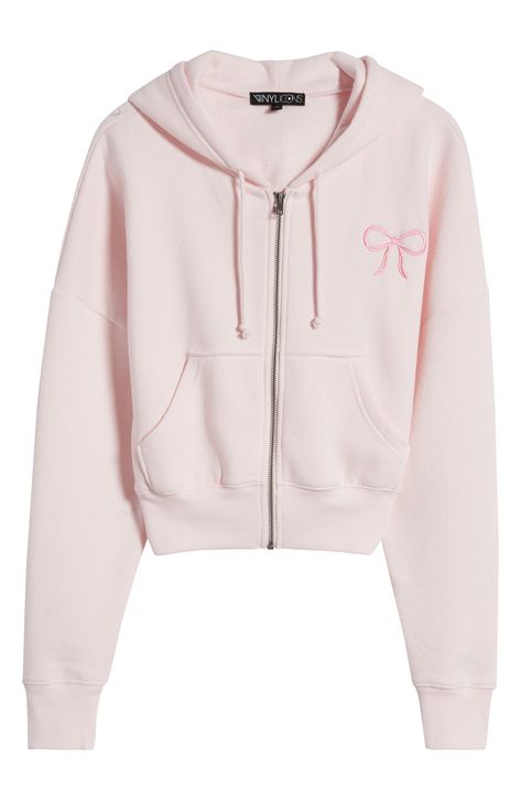 Crop zip up hoodie