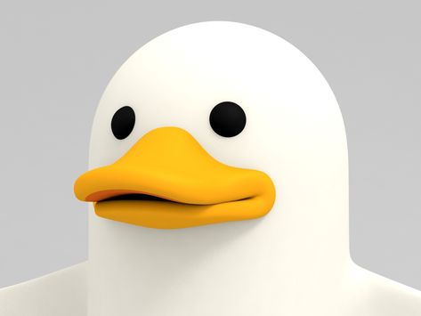 White Duck Character #White, #Duck, #Character Duck Illustration Design, Duck Character Design, Duck Character, Memory Illustration, Creature 3d, Duck Illustration, Emoji Set, Duck Cartoon, 3d Figures