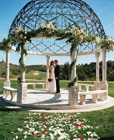 The Grand Del Mar - Wedding Venues - Inside Weddings Pergola Wedding, Cheap Gazebo, Large Gazebo, Gazebo Wedding, Metal Pergola, Marble Wedding, Outdoor Gazebos, Garden Gazebo, Best Wedding Venues